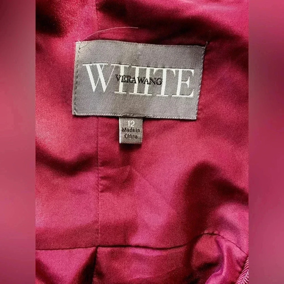 Vera Wang White Bridesmaids Dress, size 12 unaltered, from David’s Bridal. - Picture 3 of 9